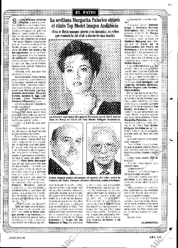ABC SEVILLA 22-05-1995 página 115