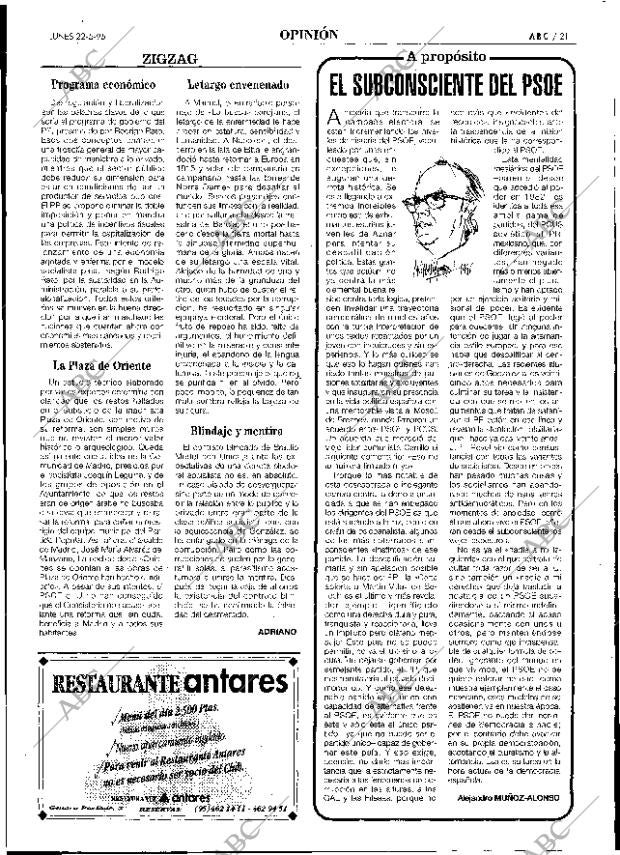 ABC SEVILLA 22-05-1995 página 21