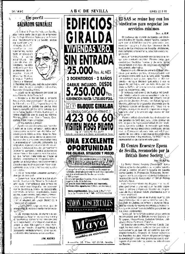 ABC SEVILLA 22-05-1995 página 34
