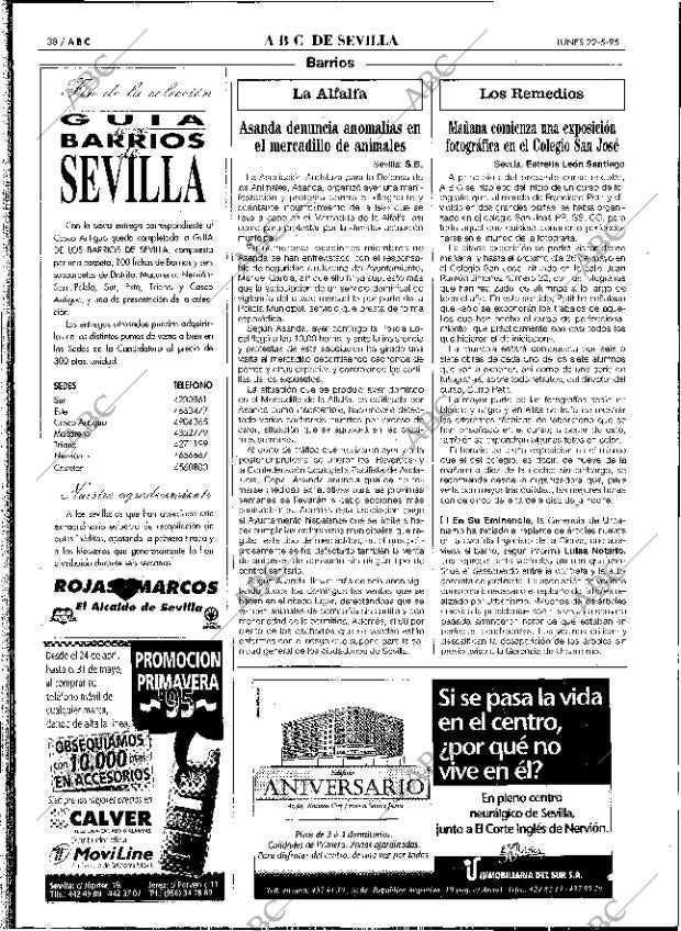 ABC SEVILLA 22-05-1995 página 38