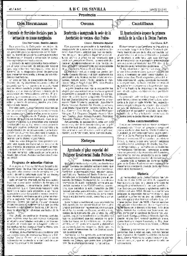 ABC SEVILLA 22-05-1995 página 40