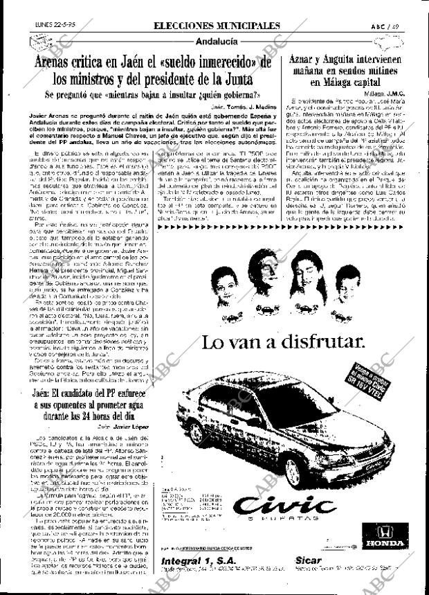 ABC SEVILLA 22-05-1995 página 49