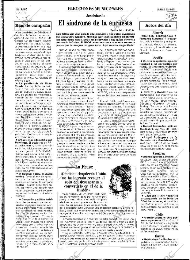 ABC SEVILLA 22-05-1995 página 52