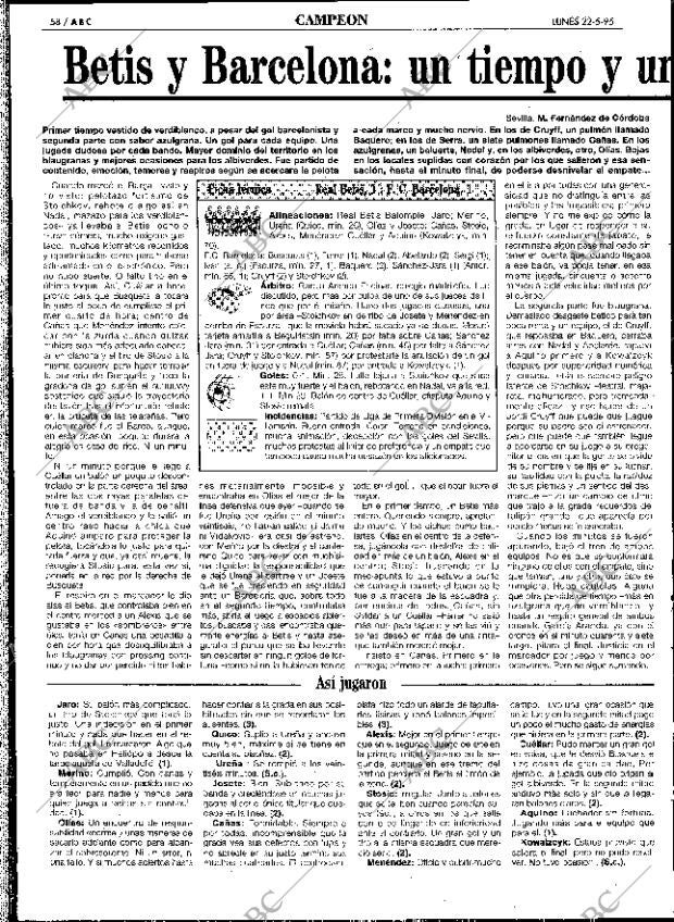 ABC SEVILLA 22-05-1995 página 58