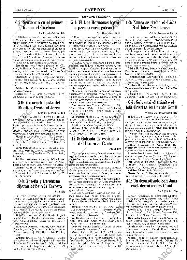ABC SEVILLA 22-05-1995 página 77