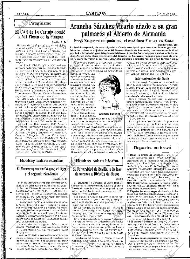 ABC SEVILLA 22-05-1995 página 84