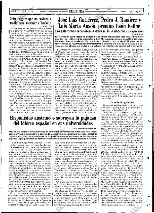ABC SEVILLA 22-05-1995 página 87
