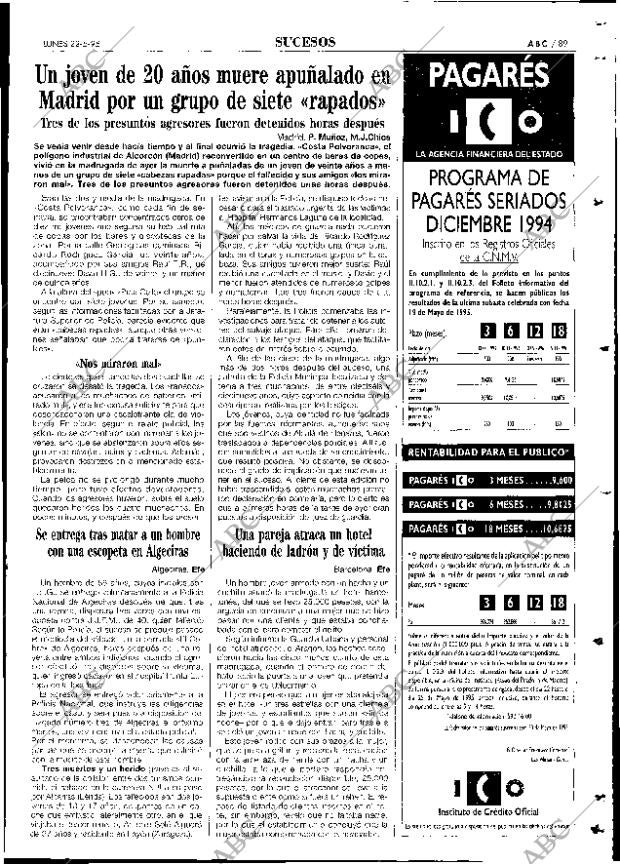 ABC SEVILLA 22-05-1995 página 89