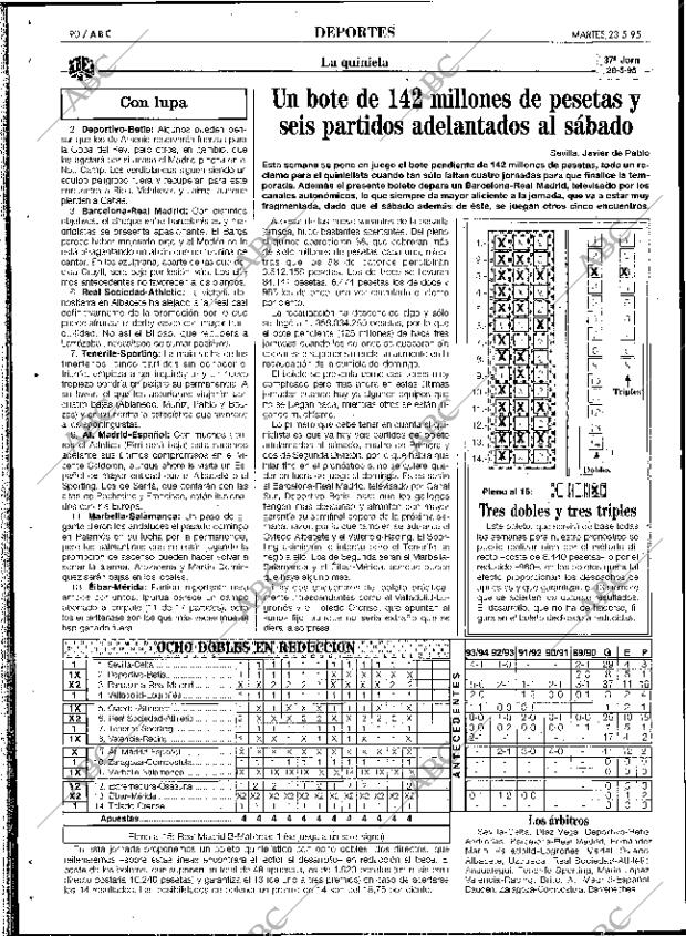 ABC SEVILLA 23-05-1995 página 90