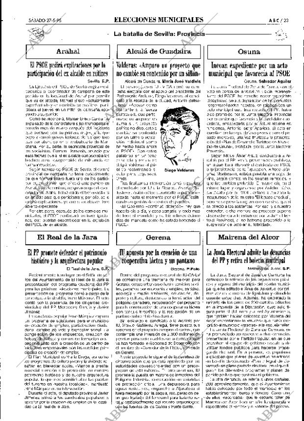 ABC SEVILLA 27-05-1995 página 23