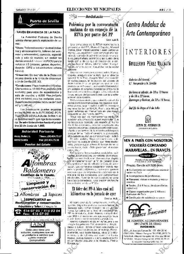 ABC SEVILLA 27-05-1995 página 31