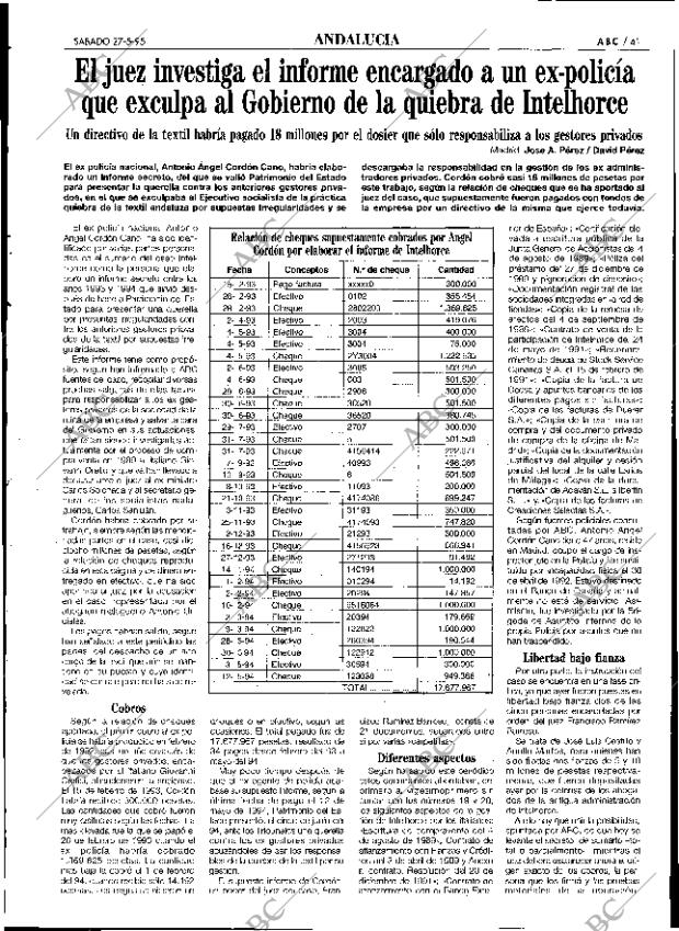 ABC SEVILLA 27-05-1995 página 41