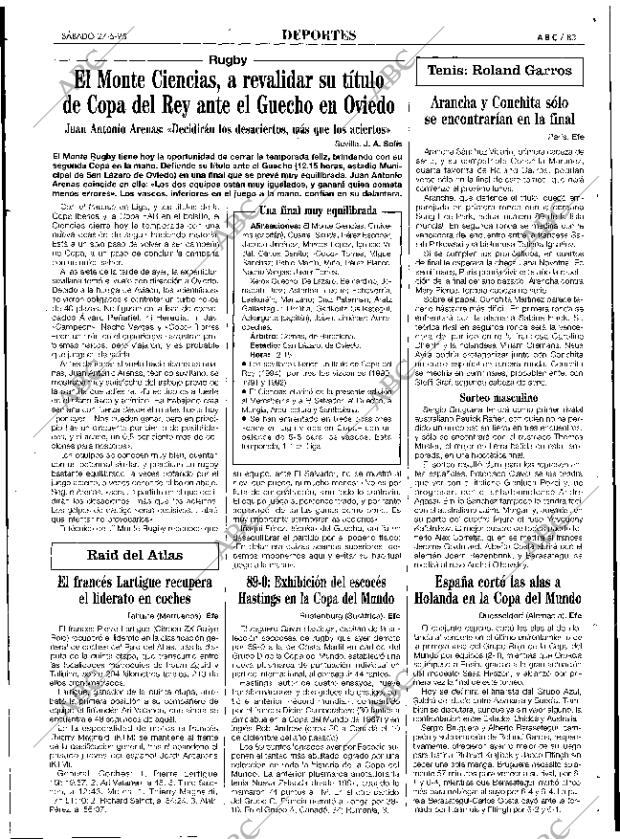 ABC SEVILLA 27-05-1995 página 83
