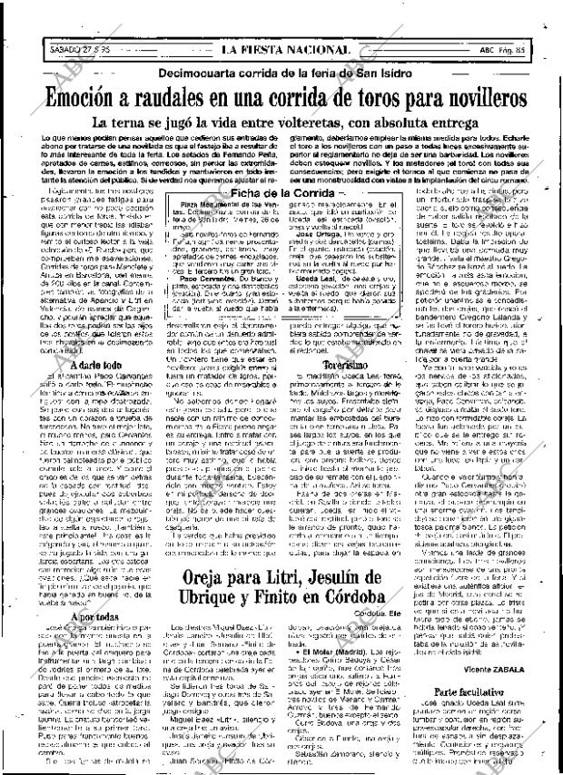 ABC SEVILLA 27-05-1995 página 85