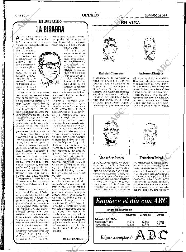 ABC SEVILLA 28-05-1995 página 22