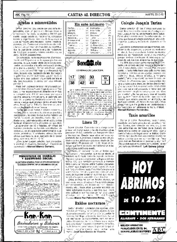 ABC SEVILLA 30-05-1995 página 18