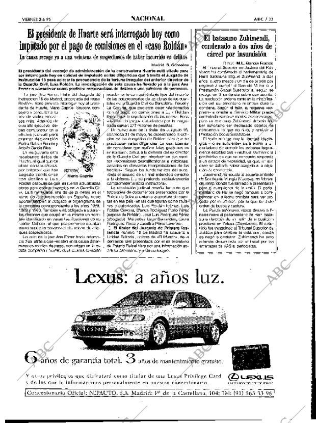 ABC MADRID 02-06-1995 página 33