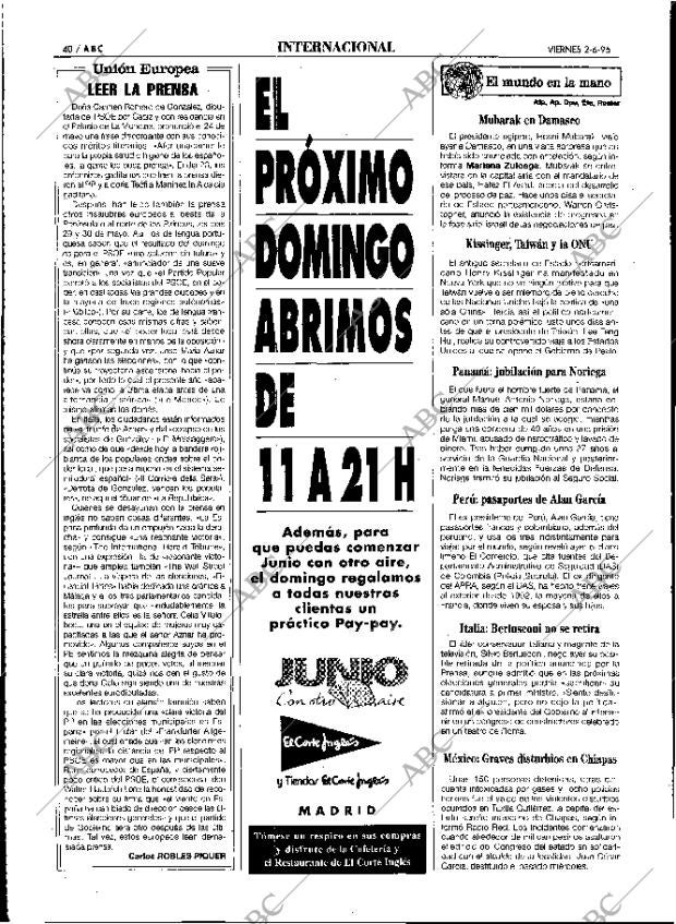 ABC MADRID 02-06-1995 página 40