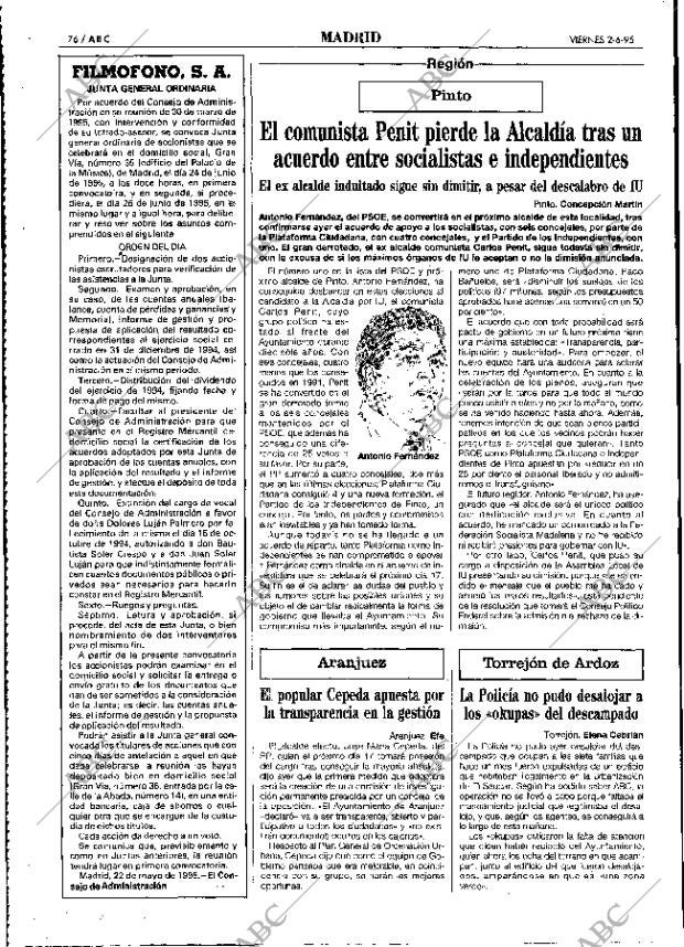 ABC MADRID 02-06-1995 página 76