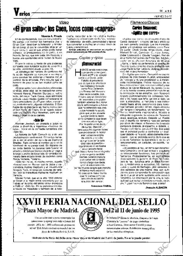 ABC MADRID 02-06-1995 página 88
