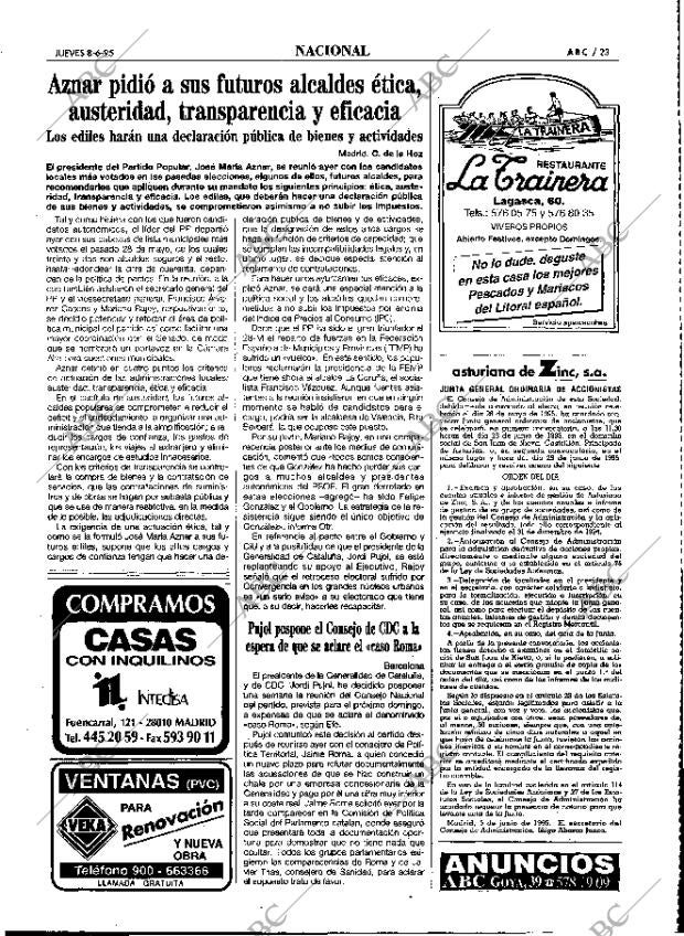 ABC MADRID 08-06-1995 página 23