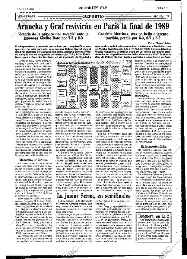 ABC MADRID 09-06-1995 página 77