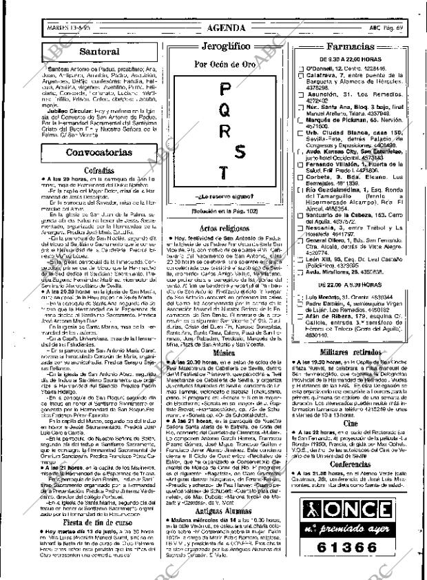 ABC SEVILLA 13-06-1995 página 69