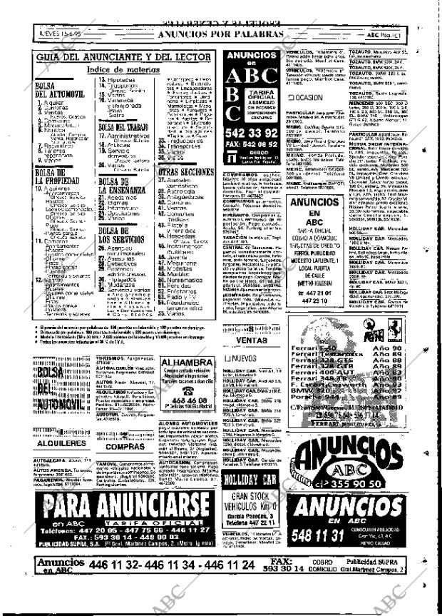 ABC MADRID 15-06-1995 página 101