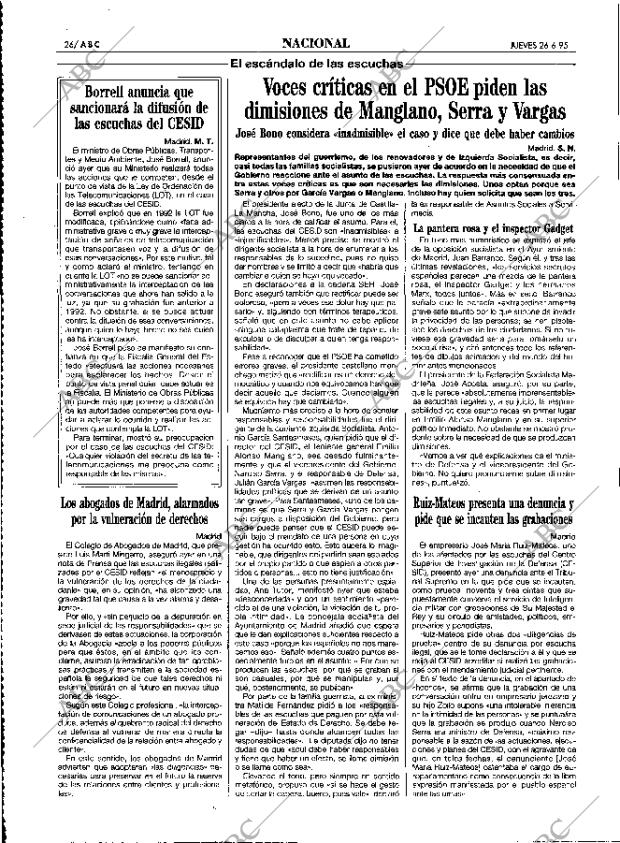 ABC MADRID 15-06-1995 página 26