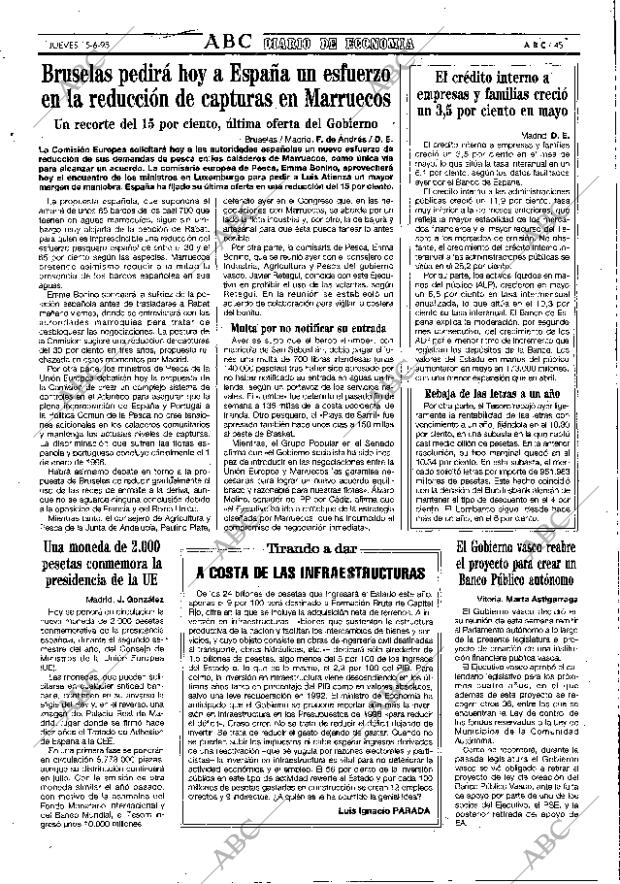 ABC MADRID 15-06-1995 página 45