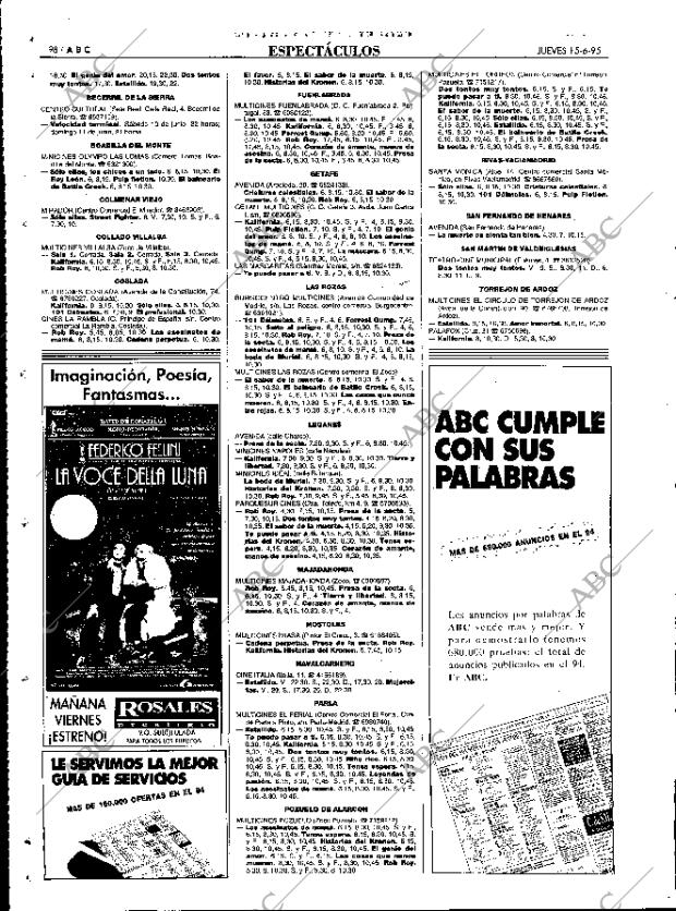 ABC MADRID 15-06-1995 página 98