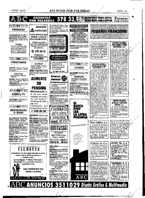 ABC MADRID 16-06-1995 página 141