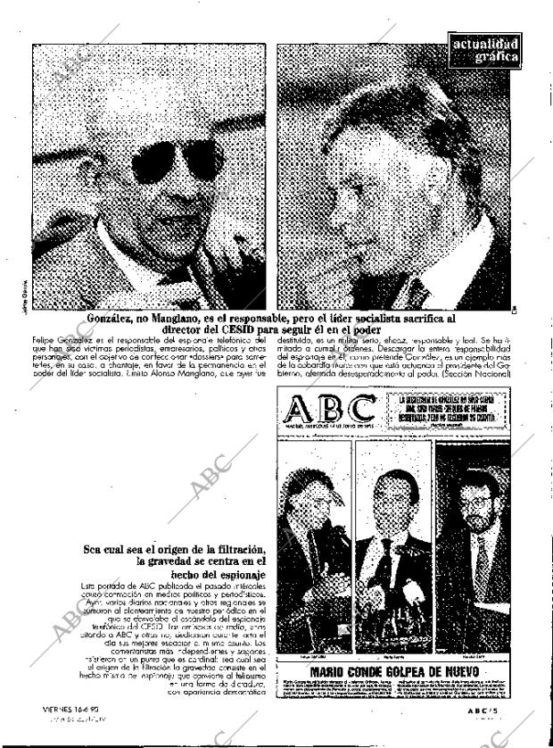 ABC MADRID 16-06-1995 página 5