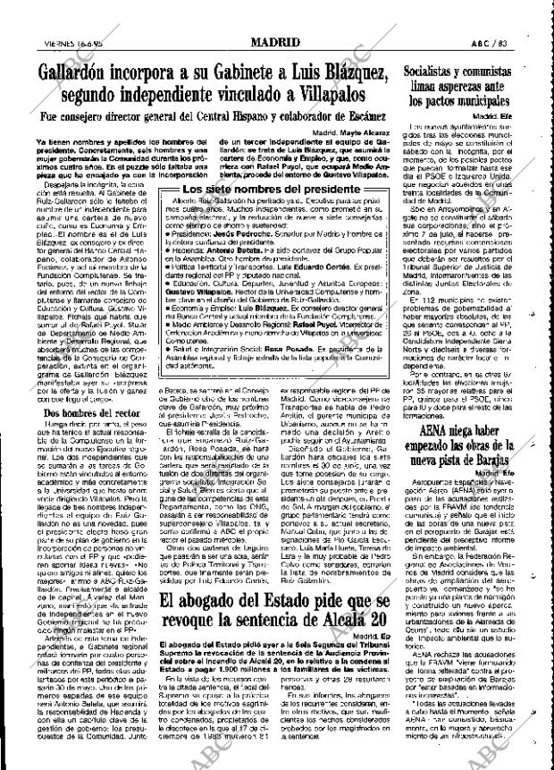 ABC MADRID 16-06-1995 página 83