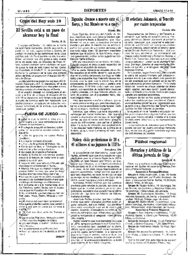 ABC SEVILLA 17-06-1995 página 80