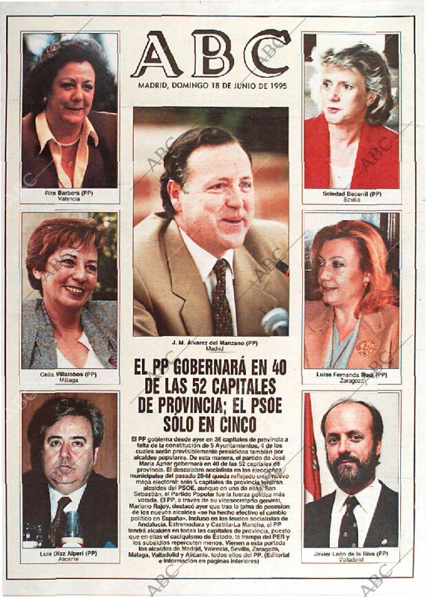 ABC MADRID 18-06-1995 página 1