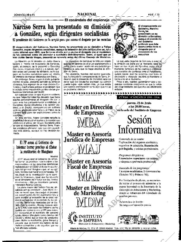 ABC MADRID 18-06-1995 página 33