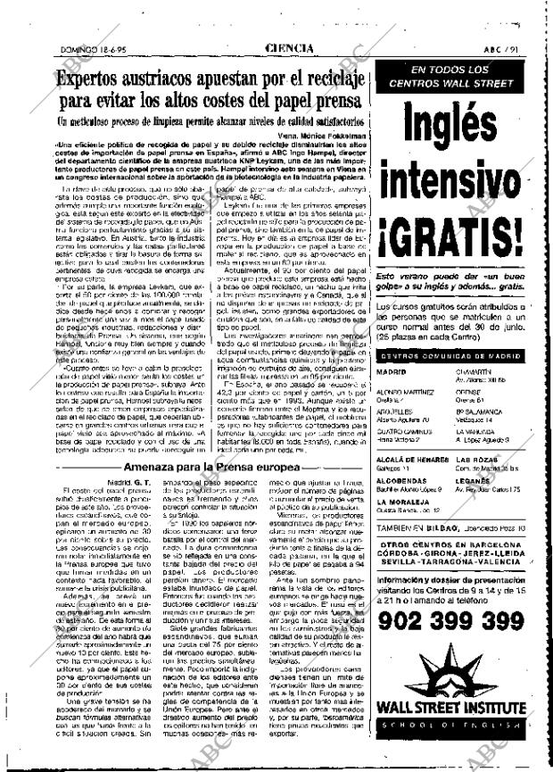 ABC MADRID 18-06-1995 página 91