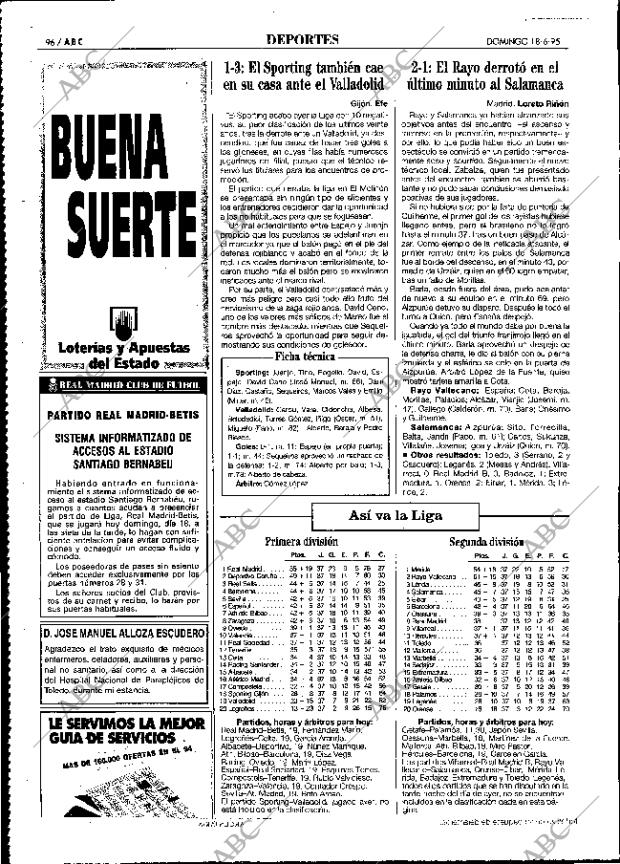ABC MADRID 18-06-1995 página 96