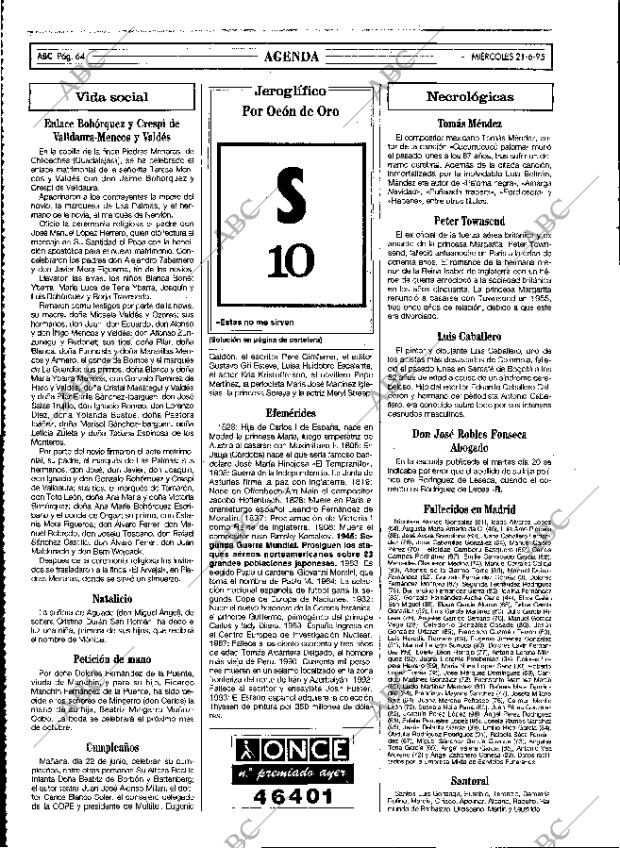 ABC MADRID 21-06-1995 página 64