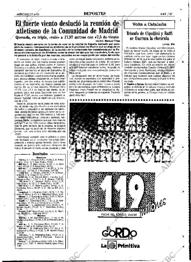 ABC MADRID 21-06-1995 página 87