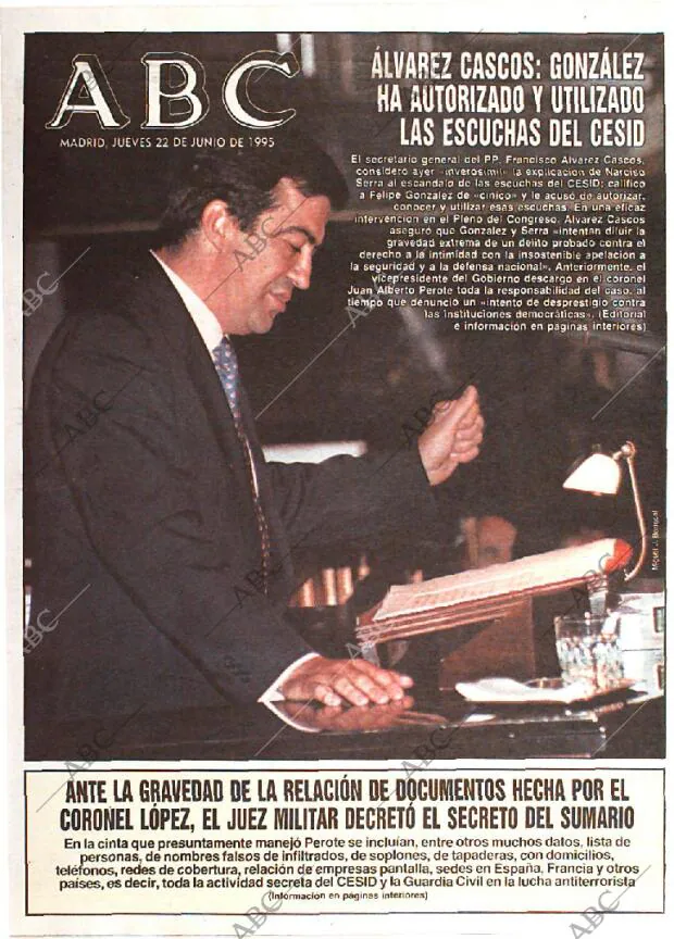 ABC MADRID 22-06-1995 página 1