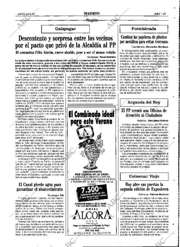 ABC MADRID 22-06-1995 página 69