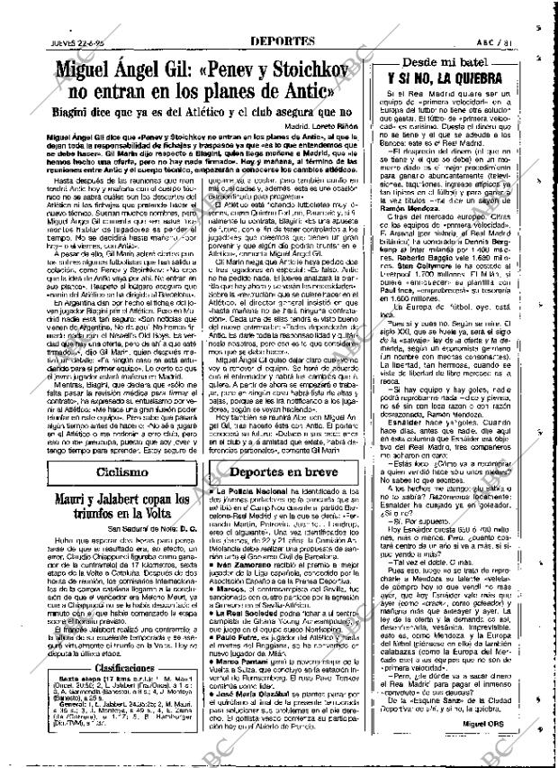ABC MADRID 22-06-1995 página 81