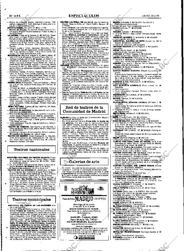 ABC MADRID 22-06-1995 página 88