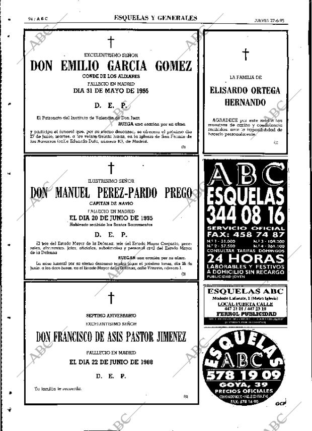 ABC MADRID 22-06-1995 página 94