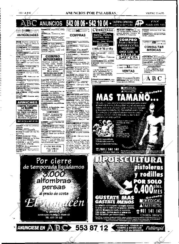 ABC MADRID 23-06-1995 página 132