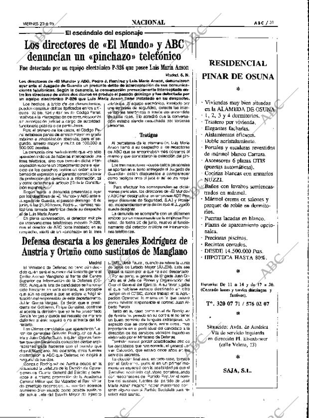 ABC MADRID 23-06-1995 página 31