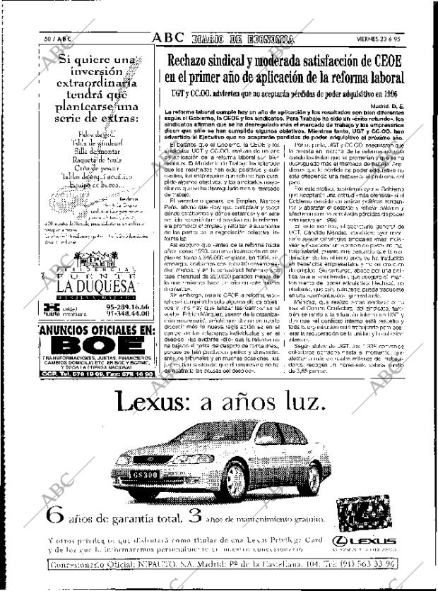 ABC MADRID 23-06-1995 página 50