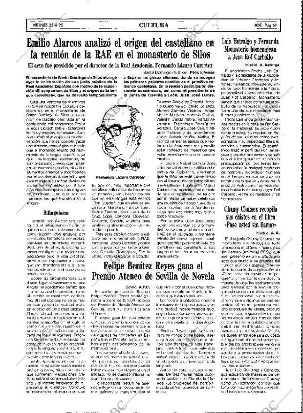 ABC MADRID 23-06-1995 página 61